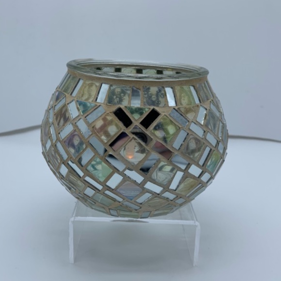🟣 2 Available 🟣 Gorgeous Glass Mosaic Candle Holders! - Picture 2 of 4